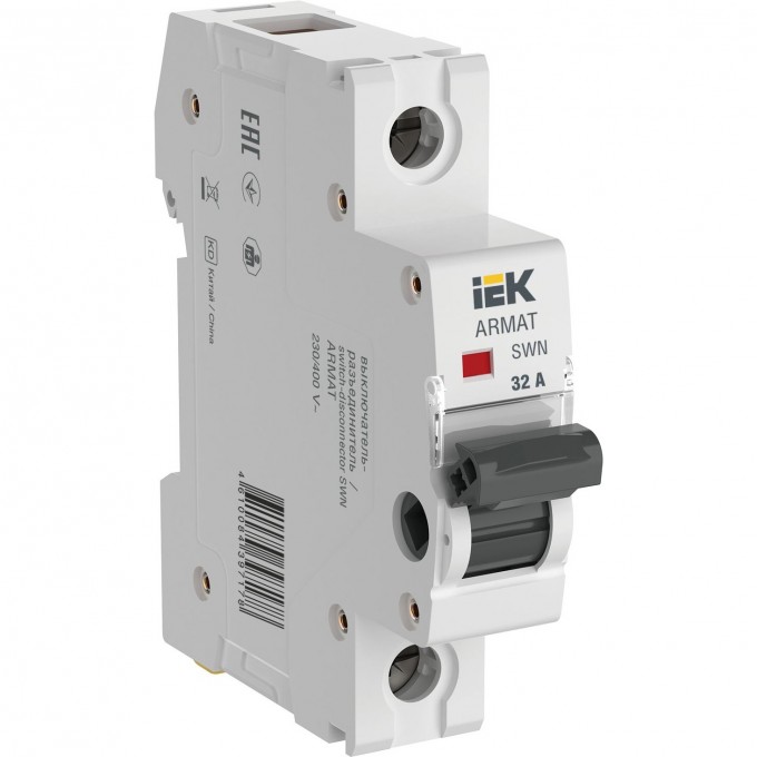 Выключатель нагрузки IEK ARMAT SWN 1P 32А AR-SWN-1-032 Выключатель нагрузки IEK ARMAT SWN 1P 32А AR-SWN-1-032