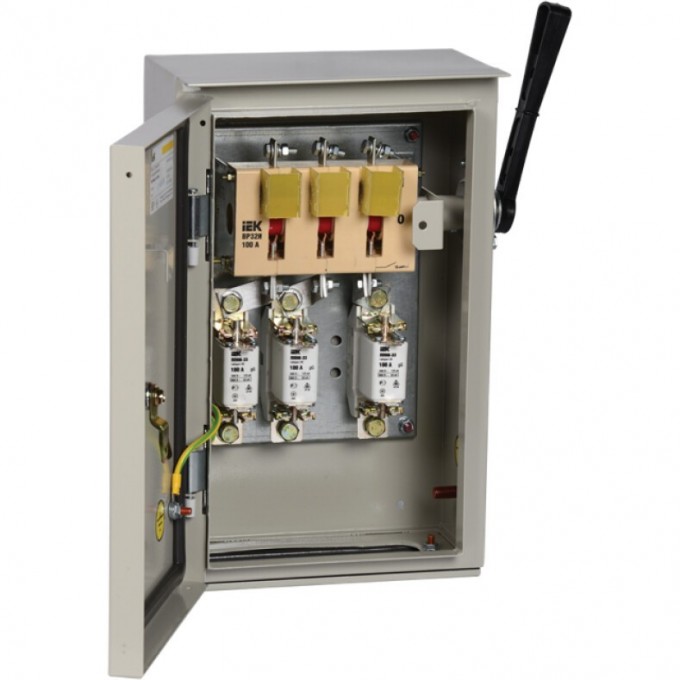 Ящик с рубильником и предохранителями IEK ЯРП-100А У1 IP54 - YARP-100-74-54 Ящик с рубильником и предохранителями IEK ЯРП-100А У1 IP54 - YARP-100-74-54