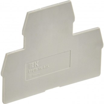 Заглушка IEK для CTS-ML 2 ур. 4мм2 серая Заглушка IEK для CTS-ML 2 ур. 4мм2 серая