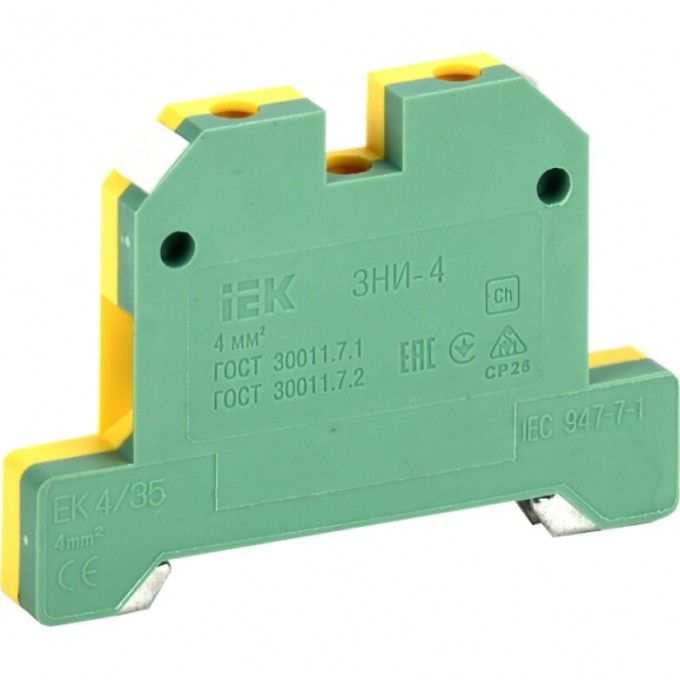 Зажим наборный IEK ЗНИ-4PEN 4мм2 (JXB-земля) - YZN20-004-K52 Зажим наборный IEK ЗНИ-4PEN 4мм2 (JXB-земля) - YZN20-004-K52
